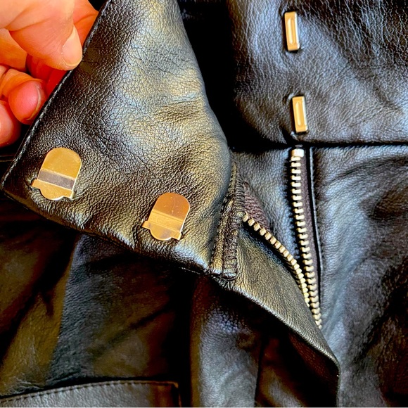 Topshop tie waist faux leather shorts size 6 - Picture 3 of 9